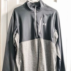 Under Armour Black and gray quarter zip